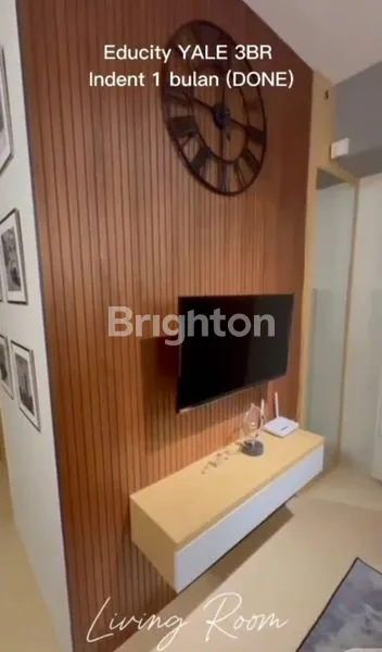 image APARTEMEN EDUCITY HARVARD 3BR CITY VIEW, FULL FURNISH, SIAP HUNI OKTOBER (4)