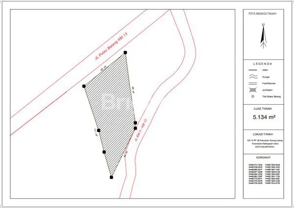 image DIJUAL TANAH STRATEGIS PINGGIR JALAN KM 13 PULAU BALANG (2)