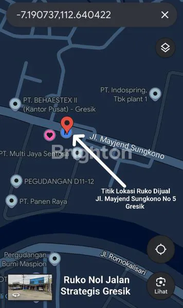 image RUKO 2 LANTAI SHM DI KAWASAN INDUSTRI GRESIK, AKSES TOL (4)