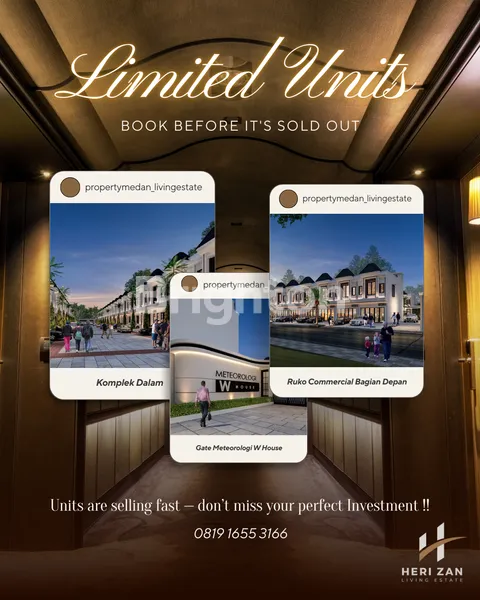 image NOW LAUNCHING. METEOROLOGI W HOUSE. 747 JUTA. BARU. SIAP HUNI. 2,5 LANTAI. KAWASAN PENGEMBANGAN KOTA DELI METROPOLITAN (3)