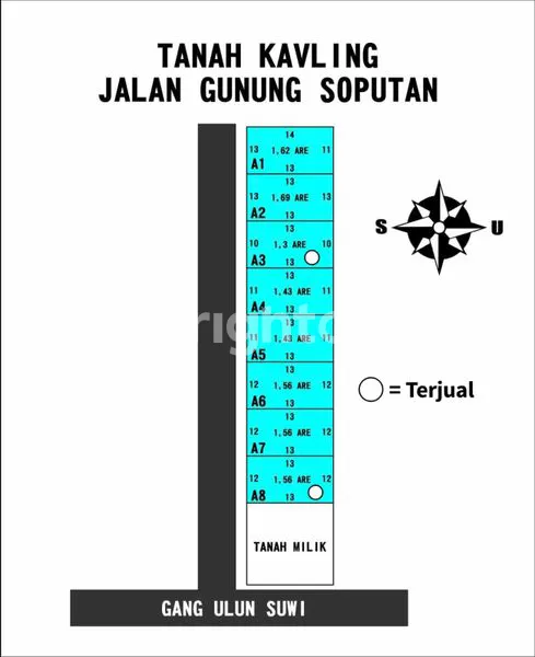 image DIJUAL TANAH STRATEGIS DI JL. GUNUNG SOPUTAN – GANG ULUN SUWI (5)