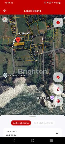 image TANAH PREMIUM 10,75 ARE - HANYA 300 METER DARI PANTAI BALIAN  (2)