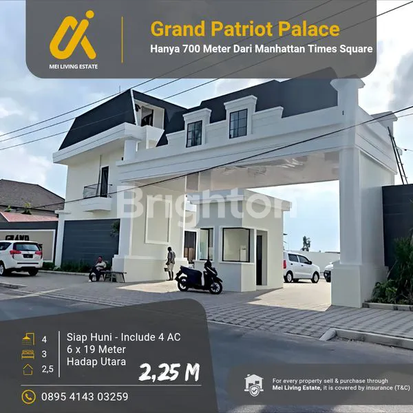image HARGA BAGUS!! KOMPLEK GRAND PATRIOT PALACE INCLUDE 4 UNIT AC  (1)