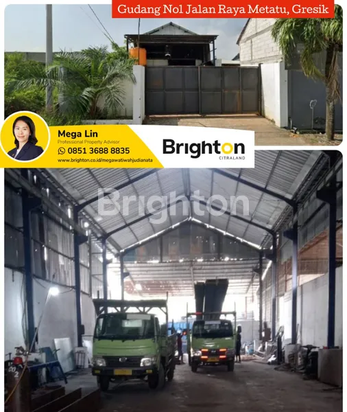 image DIJUAL GUDANG SIAP PAKAI  NOL JALAN RAYA METATU - GRESIK (1)