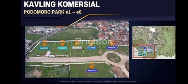 TANAH KAVLING KOMERSIAL PODOMORO DEPAN SATU UNIVERSITY BY BINUS