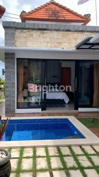 DISEWAKAN VILLA MINIMALIS FULLY-FURNISHED DENGAN POOL DI GOA GONG JIMBARAN