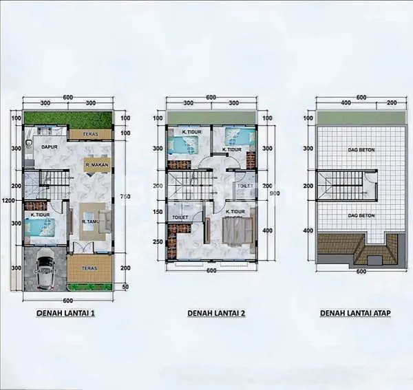 image LAST UNIT ! KOMPLEK DAERAH JL.CEMARA LEBAR 6 METER KONDISI KOSONG ( BEBAS DESIGN SESUAI KEINGINAN) (6)