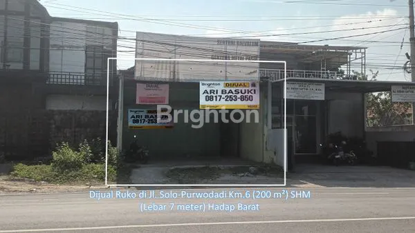 RUKO DI JL. SOLO-PURWODADI KM.6 - KARANGANYAR
