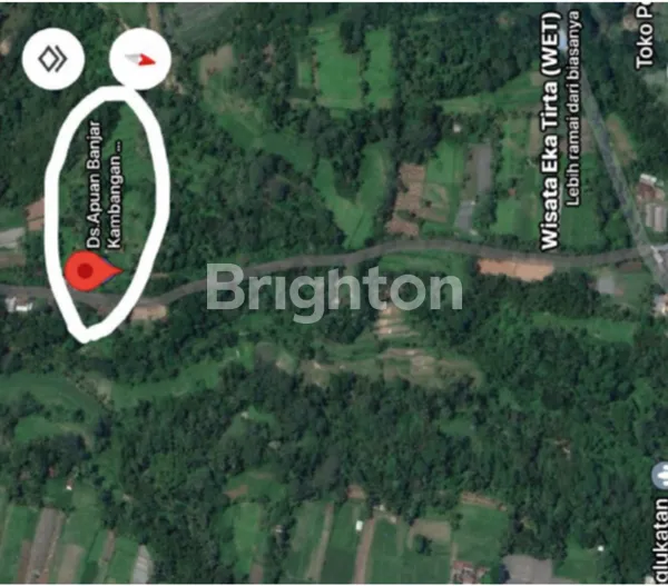 image TANAH 87 ARE DI BATURITI, BONUS SUNGAI, VIEW SAWAH, 15 MENIT KE JATILUWIH (7)