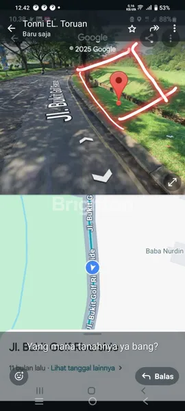 image TANAH MURAH DIJUAL DI CIBUBUR GOLF STRATEGIS DEKAT PINTU UTAMA CLUSTER (3)