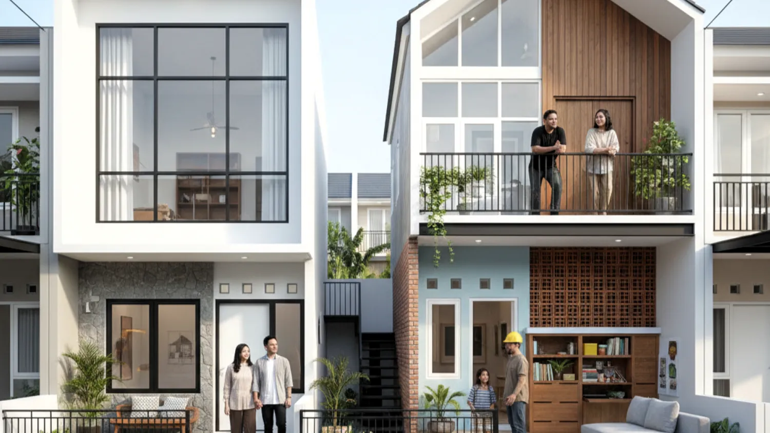 model rumah 2 lantai sederhana desain biaya 7 rumah kubus