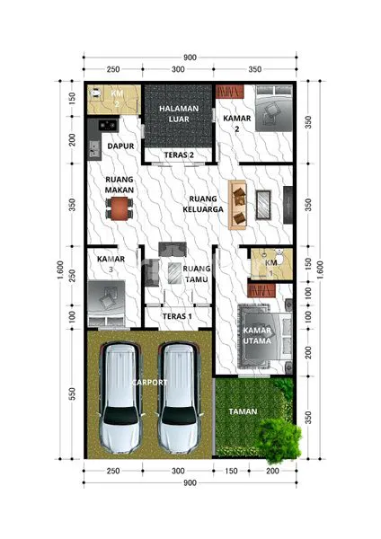 image RUMAH MEWAH 3KT CLUSTER EKSKLUSIF DI MARPOYAN DAMAI (3)
