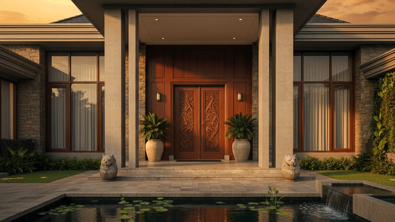 rumah macan desain shio 3 elemen kunci