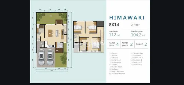 image RUMAH 3KT DI SPRINGHILL YUME LAGOON, 400JT (5)