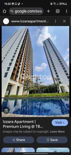 APARTEMEN MEWAH IZZARA 2BR DI TB SIMATUPANG, DEKAT MRT