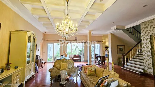 image RUMAH MEWAH SIAP HUNI LUAS 360 M² DENGAN INTERIOR VINTAGE BAGUS TERAWAT - HARGA BAGUS LOKASI STRATEGIS DI KOMPLEK TASBIH 2 (2)