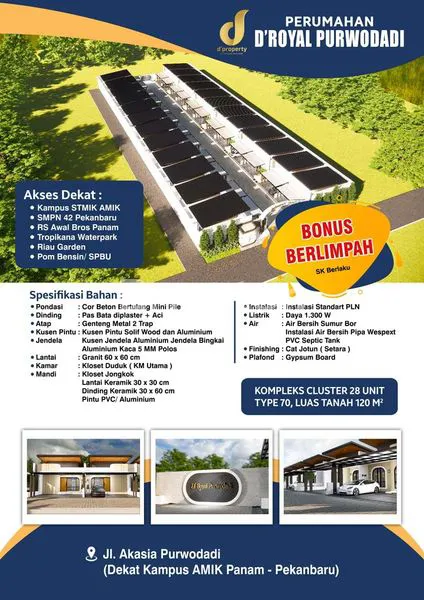 image RUMAH MODERN 3KT DI PURWODADI, CARPORT LUAS, ONE GATE SYSTEM (1)