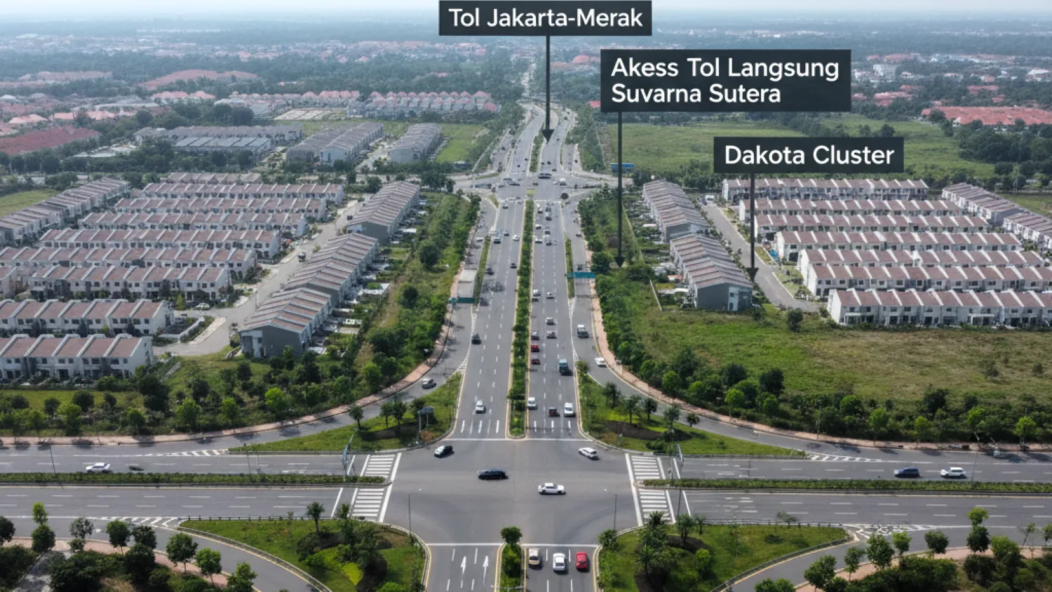 dakota cluster suvarna sutera tangerang 4 keunggulan akses tol langsung