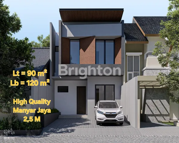 image RUMAH BARU 2 LANTAI  DI MANYAR JAYA, LOKASI STRATEGIS  (1)