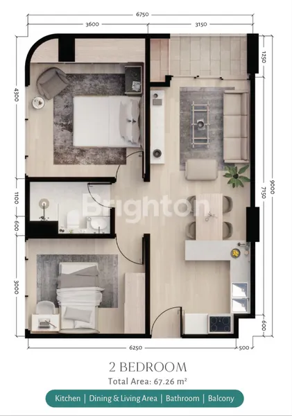 image APARTMENT TAMARA RESIDENCE TYPE STUDIO VIEW WEST, CITY VIEW (7)