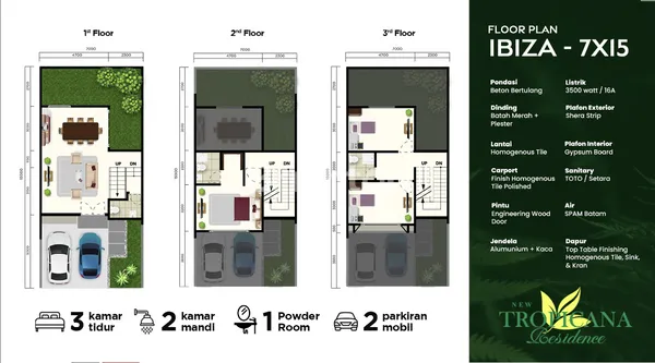 image HUNIAN MODERN LUXURIOUS - NEW TROPICANA RESIDENCE - THE OASIS OF BATAM (1)