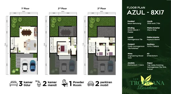 image HUNIAN MODERN LUXURIOUS - NEW TROPICANA RESIDENCE - THE OASIS OF BATAM (2)