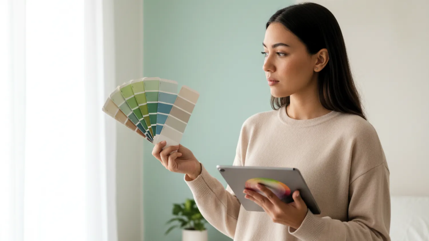 ide cat kamar dua warna aesthetic 3 memilih kombinasi