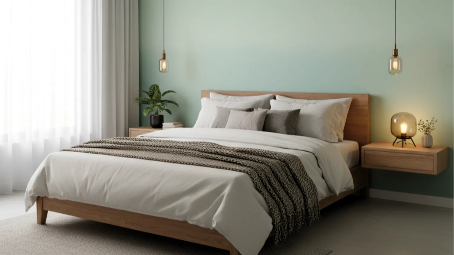 ide cat kamar dua warna aesthetic 5 kombinasi analog