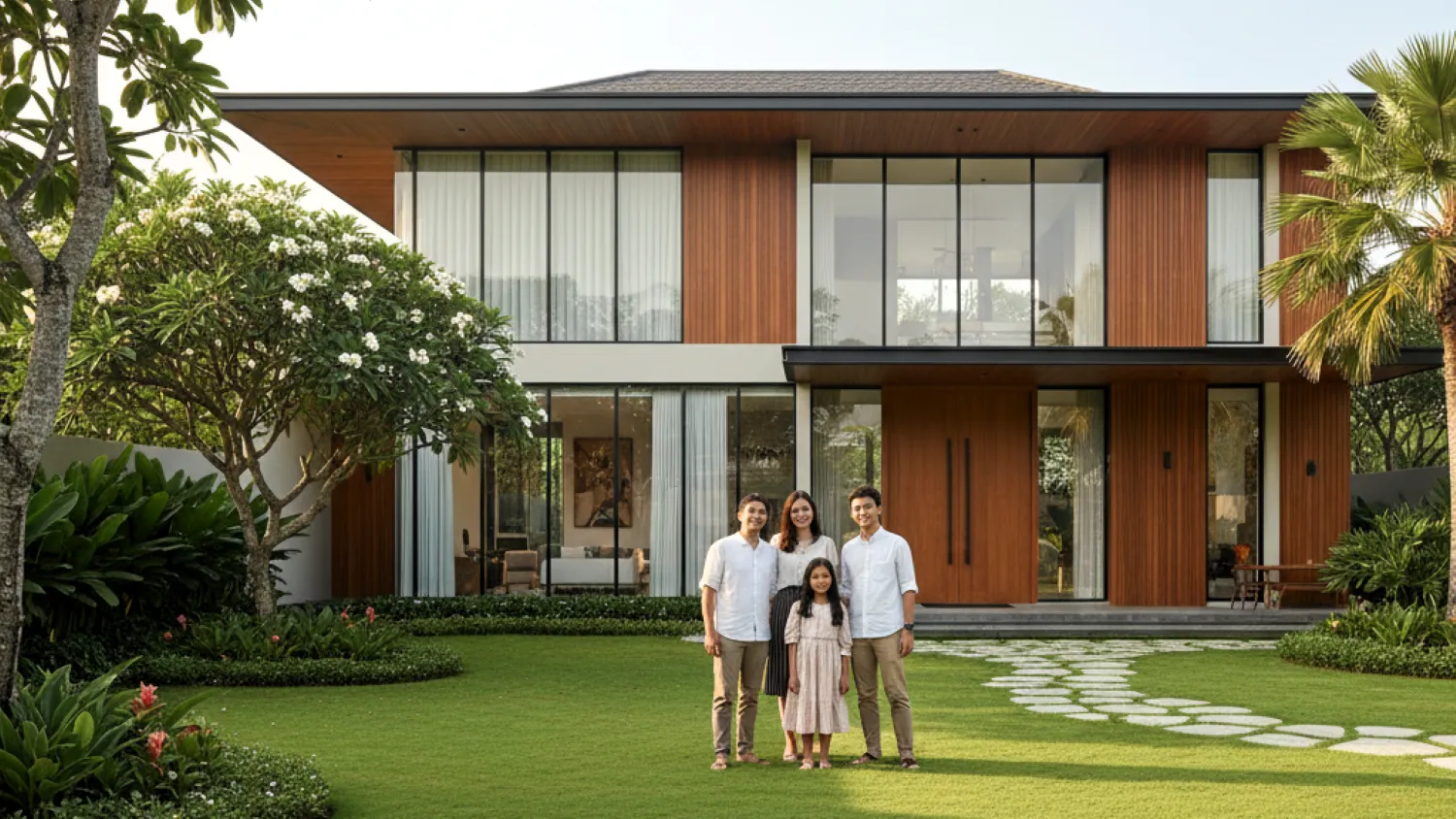 desain rumah lahan luas 1 1