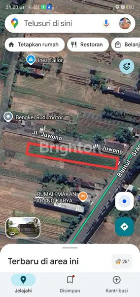 PELUANG EMAS! JUAL TANAH SAWAH PRODUKTIF DI PINGGIR JALAN NASIONAL