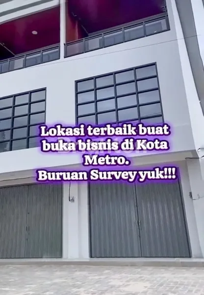 image BARU RUKO 3 LANTAI PINGGIR JALAN AH NASUTION DI METRO (3)