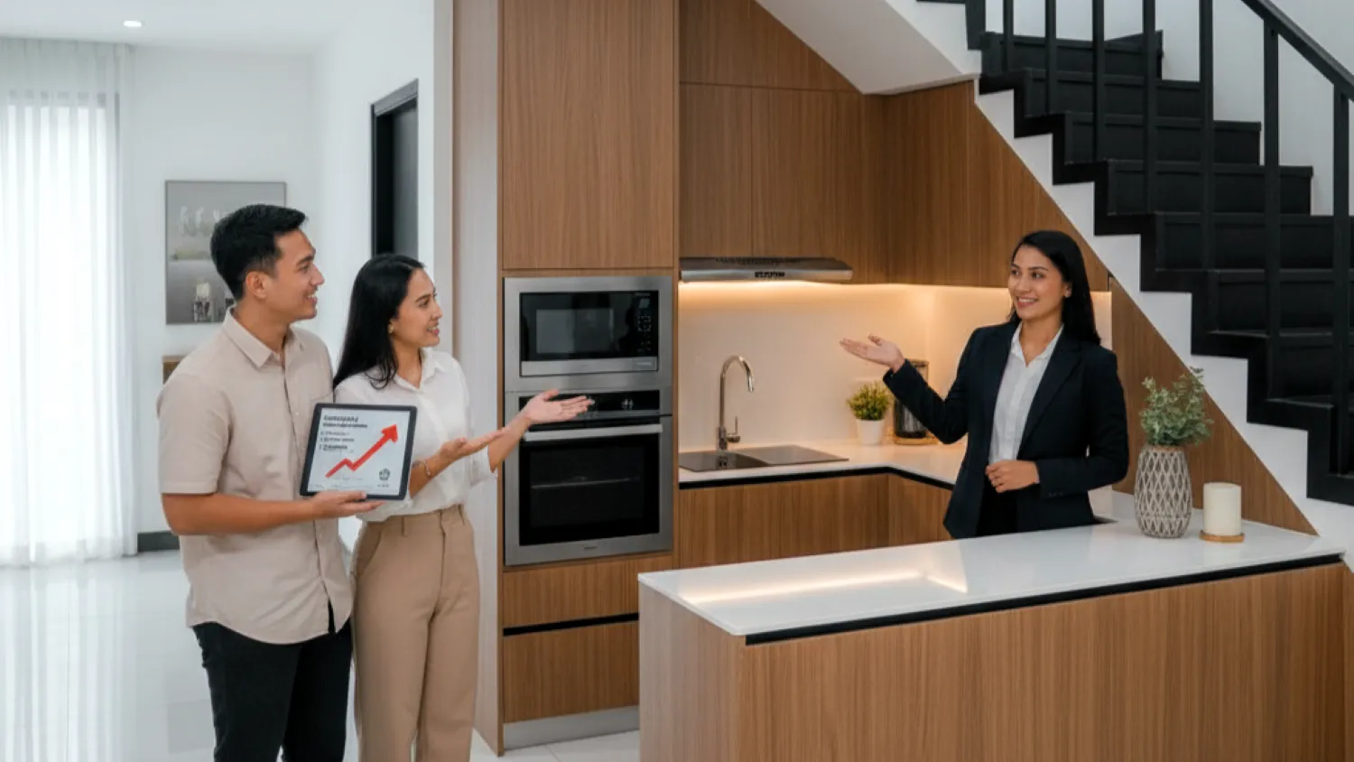 desain dapur dibawah tangga fungsional 11 meningkatkan nilai properti