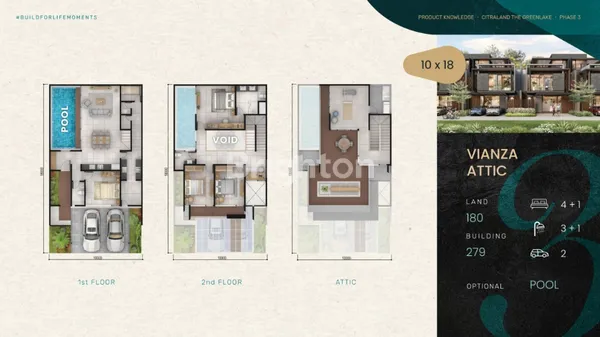 image CITRALAND THE GREENLAKE - TIPE VIANZA ATTIC WITH POOL (3)