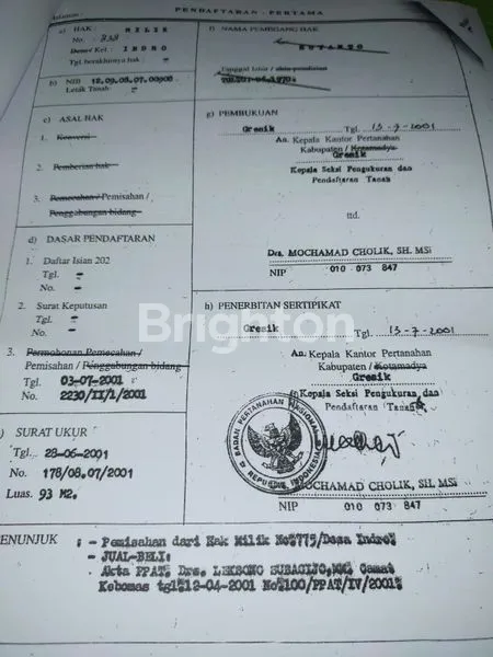 image RUMAH +KOS KOSAN WILMAR LT 93M² SHM DI GRESIK (3)