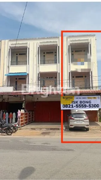 RUKO 3LT  FULL BETON FULL KERAMIK STRATEGIS PINGGIR JALAN RAYA DEPAN PASAR SERUNI