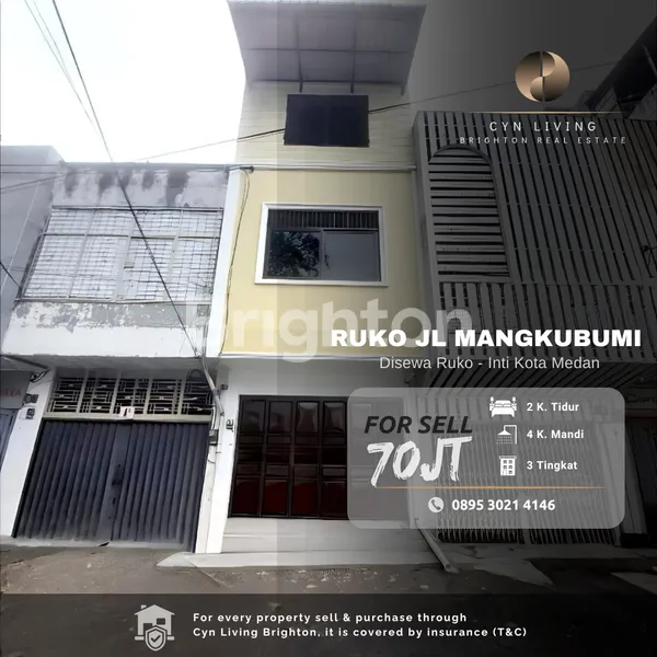 image DISEWAKAN RUKO JALAN MANGKUBUMI MEDAN (1)