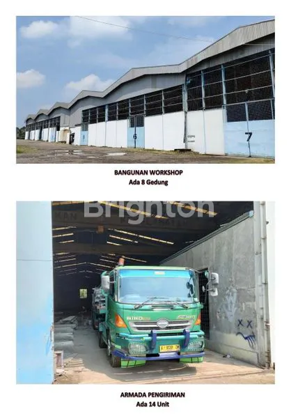 TANAH LUAS 7HA + BANGUNAN PABRIK JASA KONSTRUKSI  BESI BAJA MASIH BEROPERASI DAN MESIN-MESINNYA DI TANGERANG, BANTEN (KODE RMRG2860)