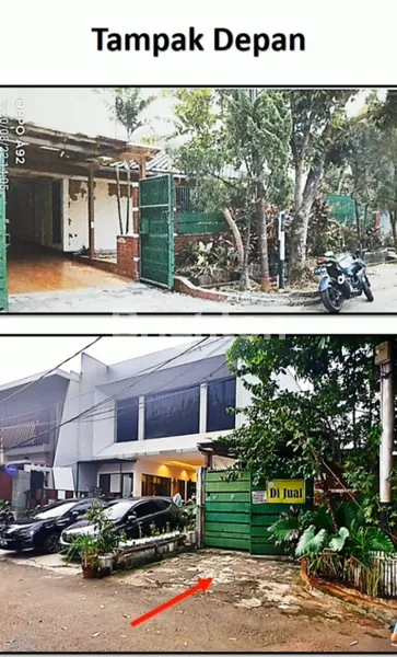 RUMAH TUA HITUNG TANAH DI KOMPLEK BRI RAGUNAN JAKARTA SELATAN