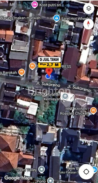 image DI JUAL TANAH DI TENGAH KOTA DENGAN DIMENSI UKURAN TANAH YANG SANGAT IDEAL NGANTONG YANG BANYAK DI SUKAI OLEH PEMILIKNYA DAN TERLETAK DI AREA YANG SANGAT STRATEGIS DEKAT DENGAN INFRASTRUKTUR YANG SANGAT PENTING SEPERTI MALL, PERKANTORAN, RUMAH SAKIT, KULI (4)