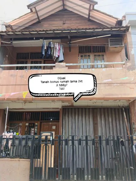 image TANAH BONUS RUMAH LAMA 2LT DEKAT PASAR KOPRO TANJUNG DUREN (3)