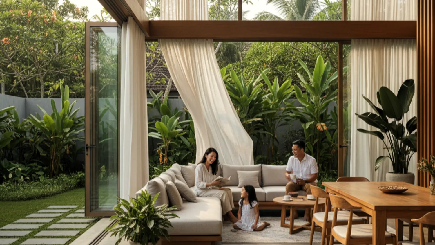 desain rumah desa unik inspirasi investasi 6 konsep ruang terbuka