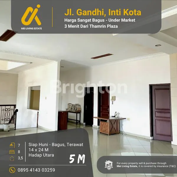 image RUMAH LEBAR 14 METER SIAP HUNI INTIKOTA JALAN GANDHI  (1)