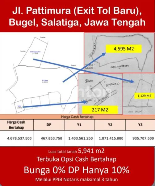image TANAH STRATEGIS JALAN PATTIMURA DEKAT EXIT TOL BUGEL SALATIGA JAWA TENGAH PELUANG INVESTASI MENGUNTUNGKAN\N (5)