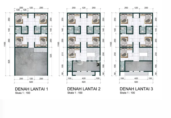 image RUMAH LOKASI DI IKIP MERR RUNGKUT SURABAYA, RUMAH KOST UNIT D 3LT, LBR 6 (3)