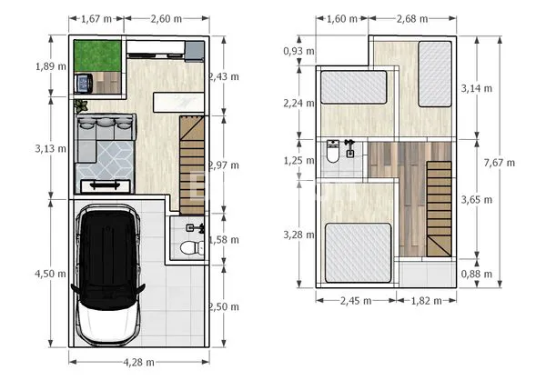 image RUMAH INDENT 2 LANTAI DI TUGU UTARA KOJA LT 40,62M (3)