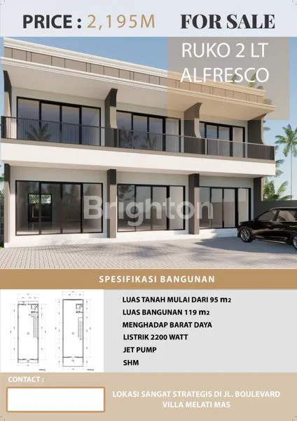 image RUKO 2 LANTAI DI VILLA MELATI MAS BSD  (1)