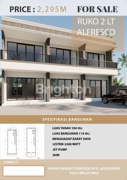 image RUKO 2 LANTAI DI VILLA MELATI MAS BSD  (2)