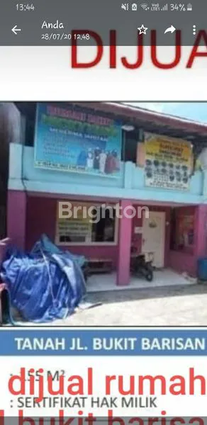 image TANAH STRATEGIS 155M² DI JL. BUKIT BARISAN (1)