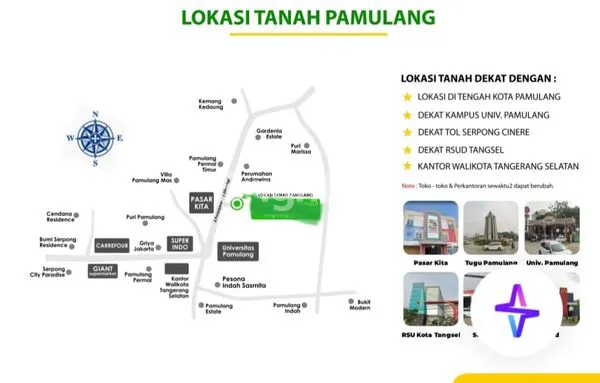 image TANAH STRATEGIS PAMULANG 2143M² DEKAT KAMPUS & RSUP (3)