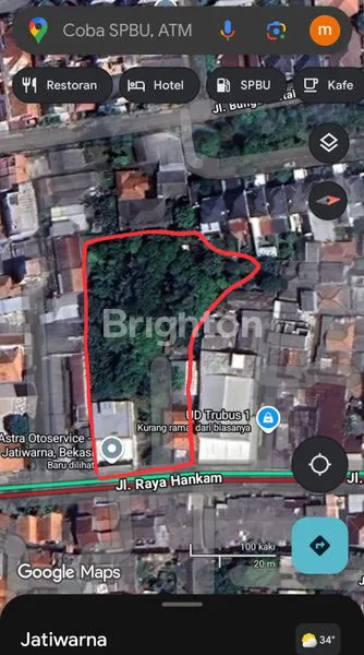 TANAH 650M² DI JL RAYA HANKAM, DEKAT TOL & MALL